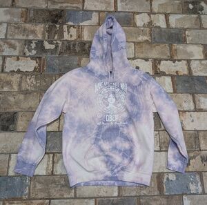 Obey Make Art Not War Hoodie - Lavender Tie Dye - Women’s Small